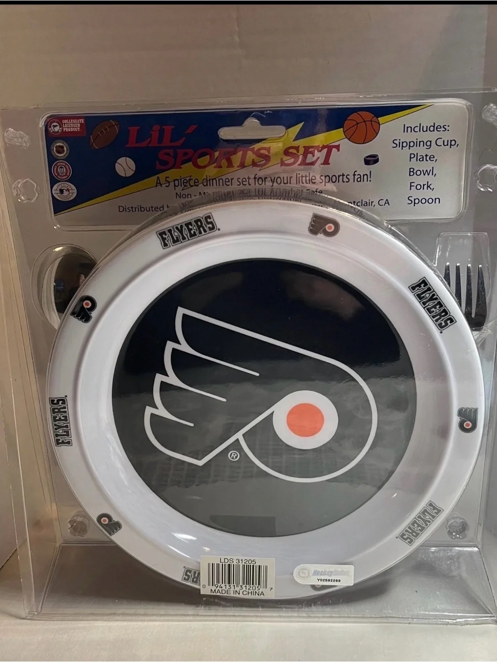 Lil' Sports Set - Philadelphia Flyers White Kids Dinnerware